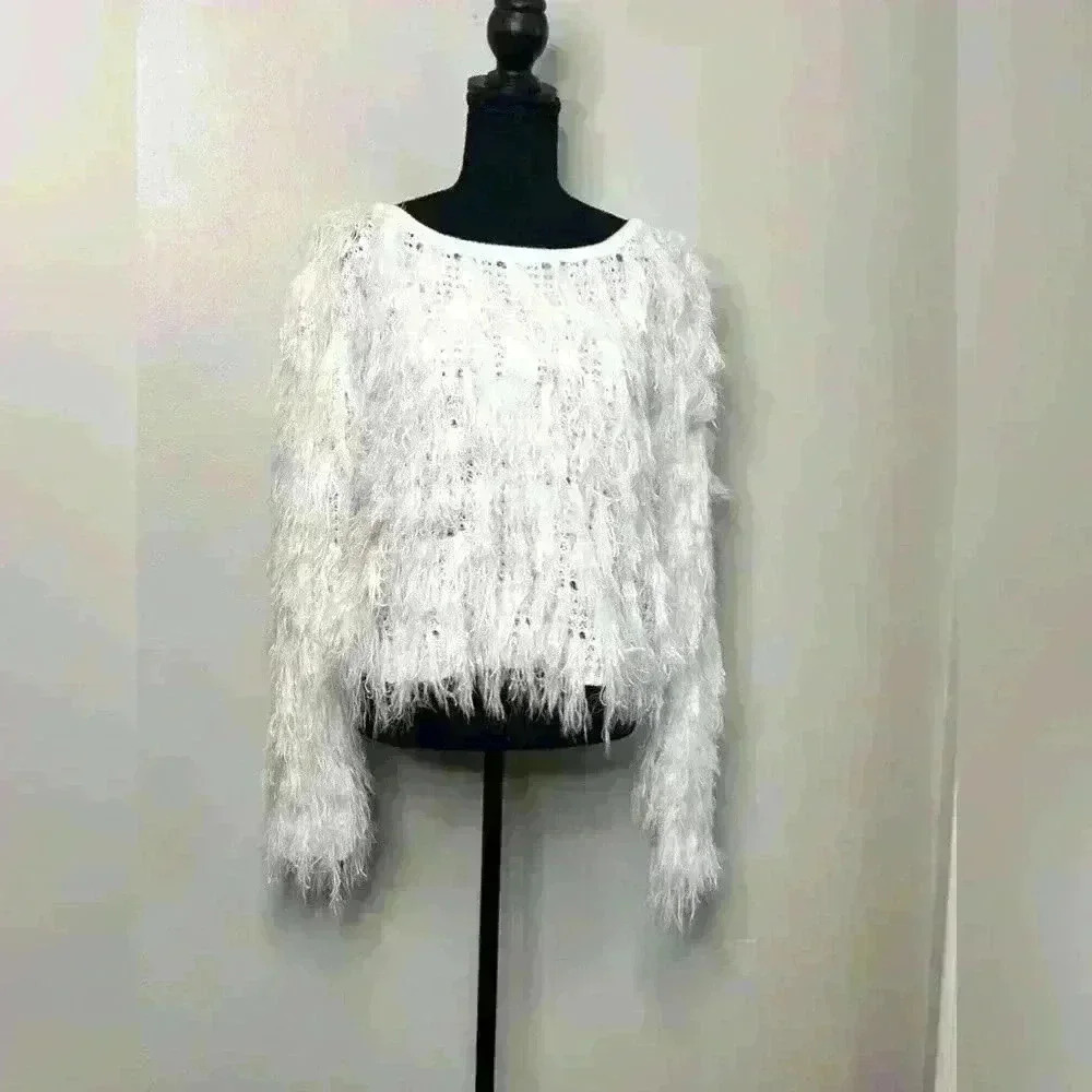 Perfect condition Off White frayed sweater - Picture 1 of 5